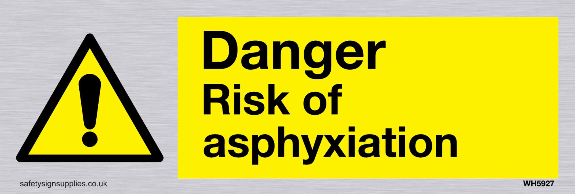 Danger risk of asphyxiation