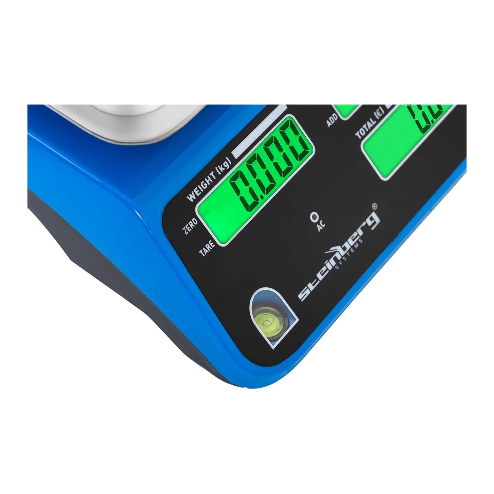 Steinberg Systems Balanza De Control Báscula Para Almacén SBS-PW-402CDS (40 kg / 2 g, Pantalla LCD doble, Borde elevado)