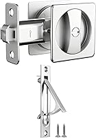 Vista 11 de Lethato Hardware de Puerta de Bolsillo Negro, Cerradura de Puerta de Bolsillo, Pestillo de Puerta de Bolsillo, Cerradura de Privacidad de Puerta