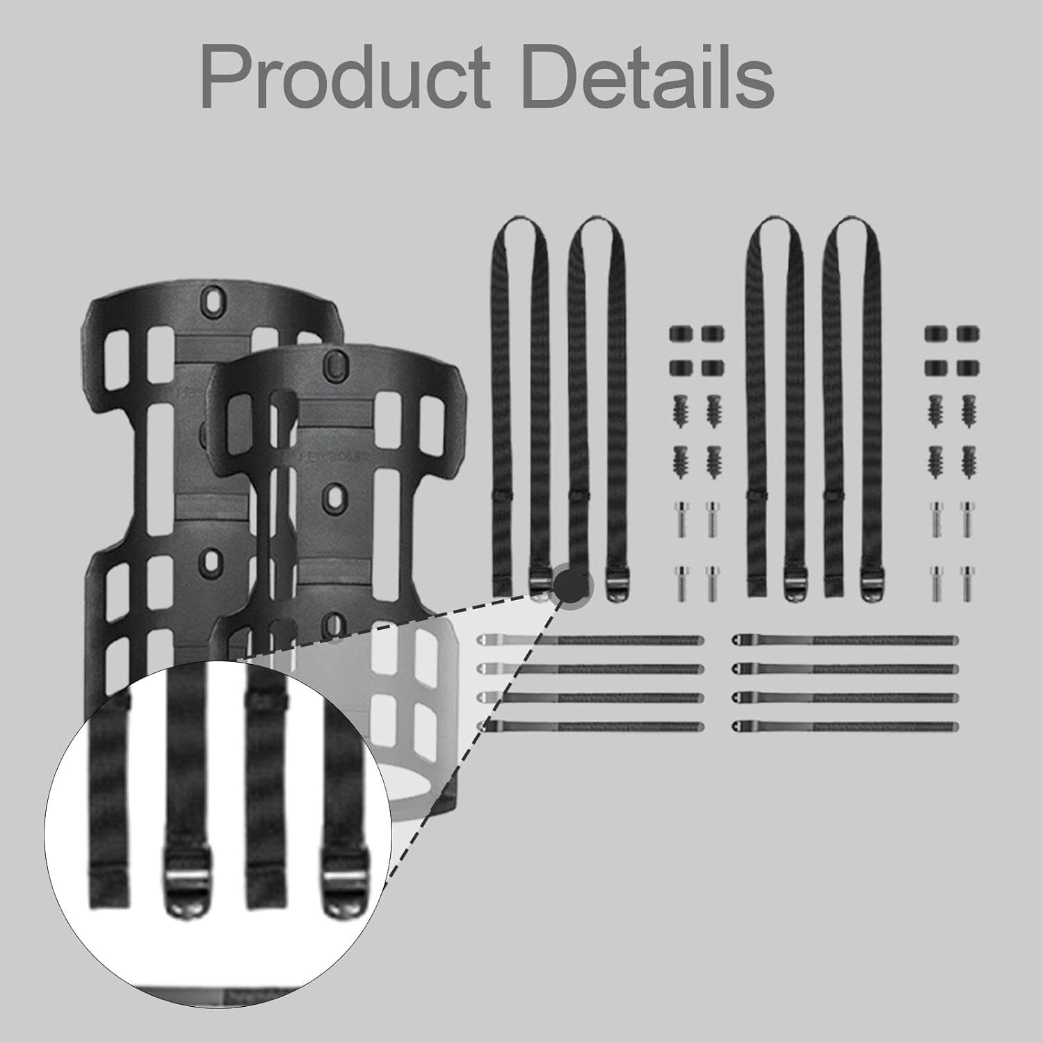 Bike Front Fork Bag Fixed Base Set Bicycle Accessories Spare Parts Replaces Assembly Practical Easy to Install