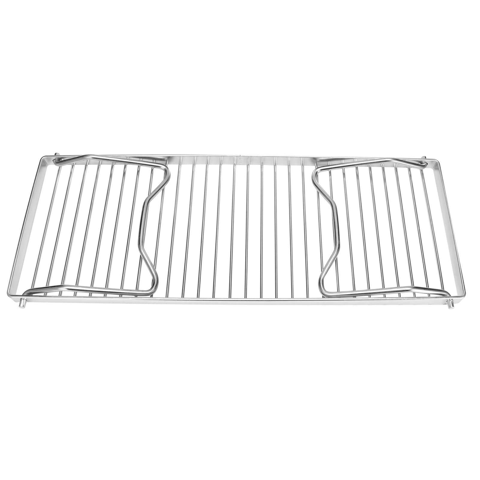 Parrilla Plegable Portatil para Camping Acero Inoxidable 44x16cm Hogueras con Bolsa de Almacenamiento