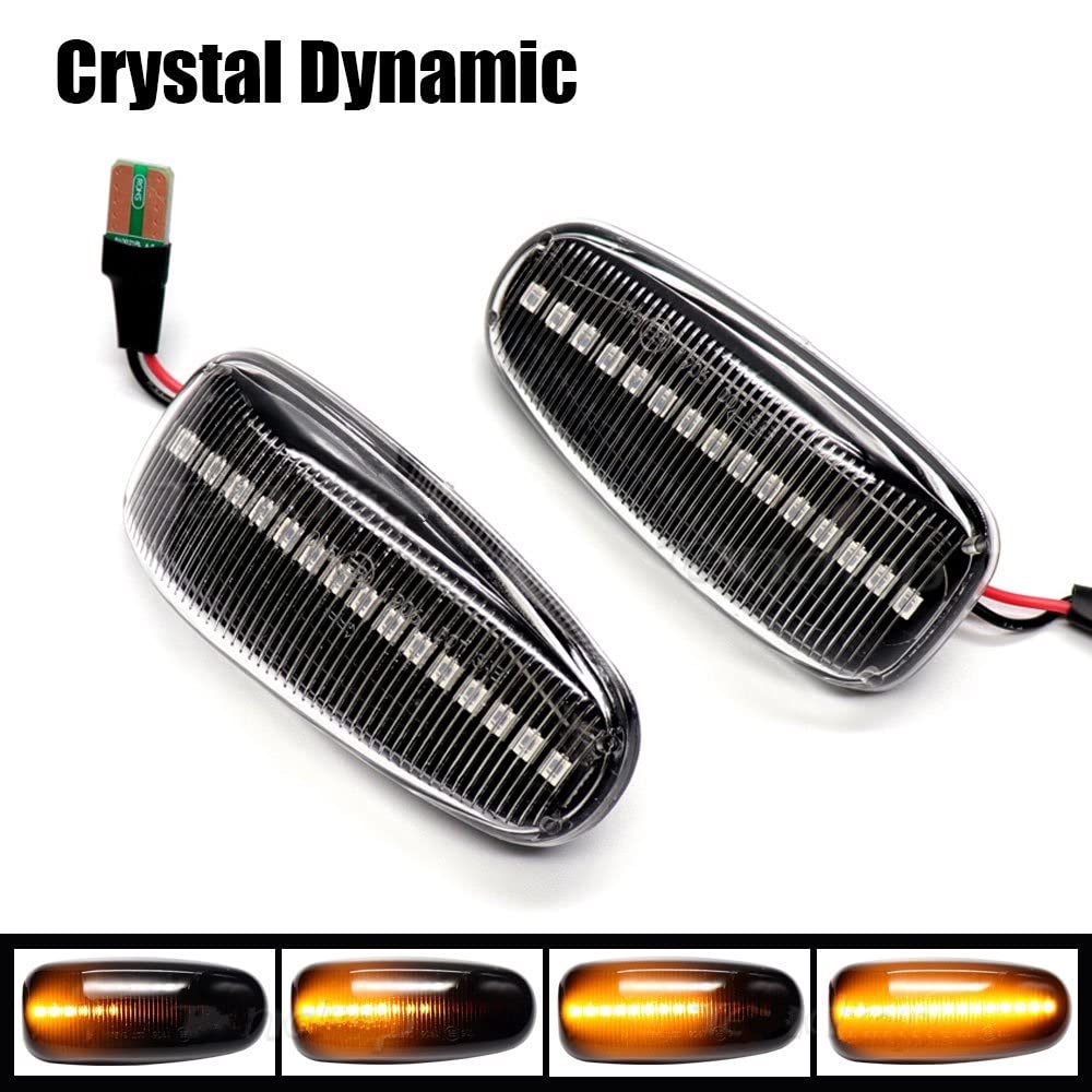 Clignotant Latéral Pour Focus Pour Fiesta 2 Pièces Feux Gabarit Latéraux Voiture Clignotant Lumière D'aile 1336185 4593010 4M5A13K309AA LED Lampe Latérale