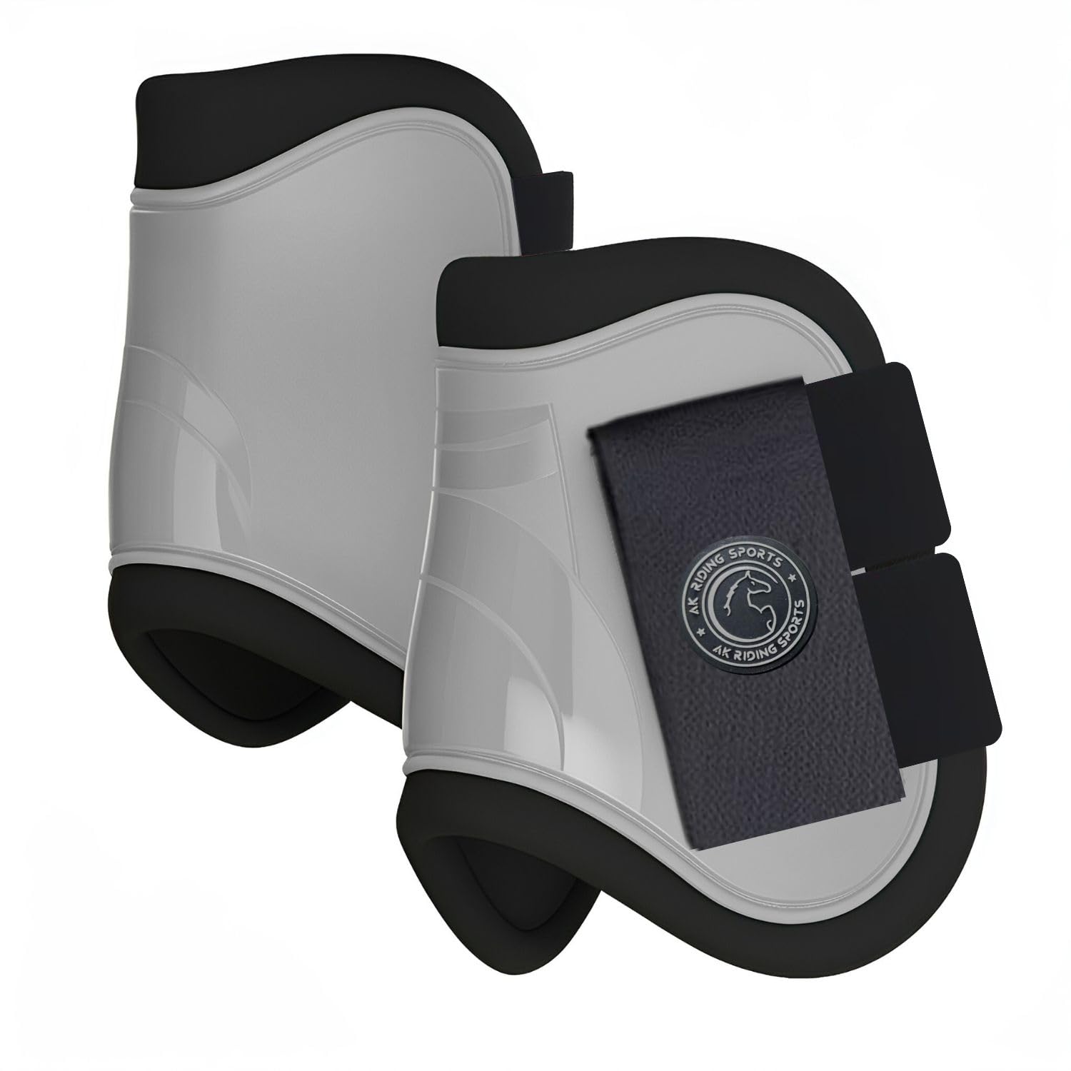 AK Pro-Tec Fetlock Horse Boots Protective Gear and Training Equipment - Equine Boots, Wraps & Accessories AKRS-6068-02 (Grey, Cob (Medium)) โ image 1
