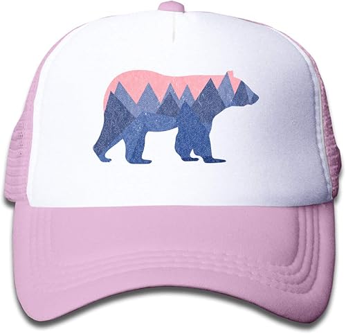Waldeal Gorra de malla para niños y niñas de 3 a 13 años de edad oso de montaña juvenil gorra de béisbol Negro, Rosado, Rojo, Azul Real, Azul