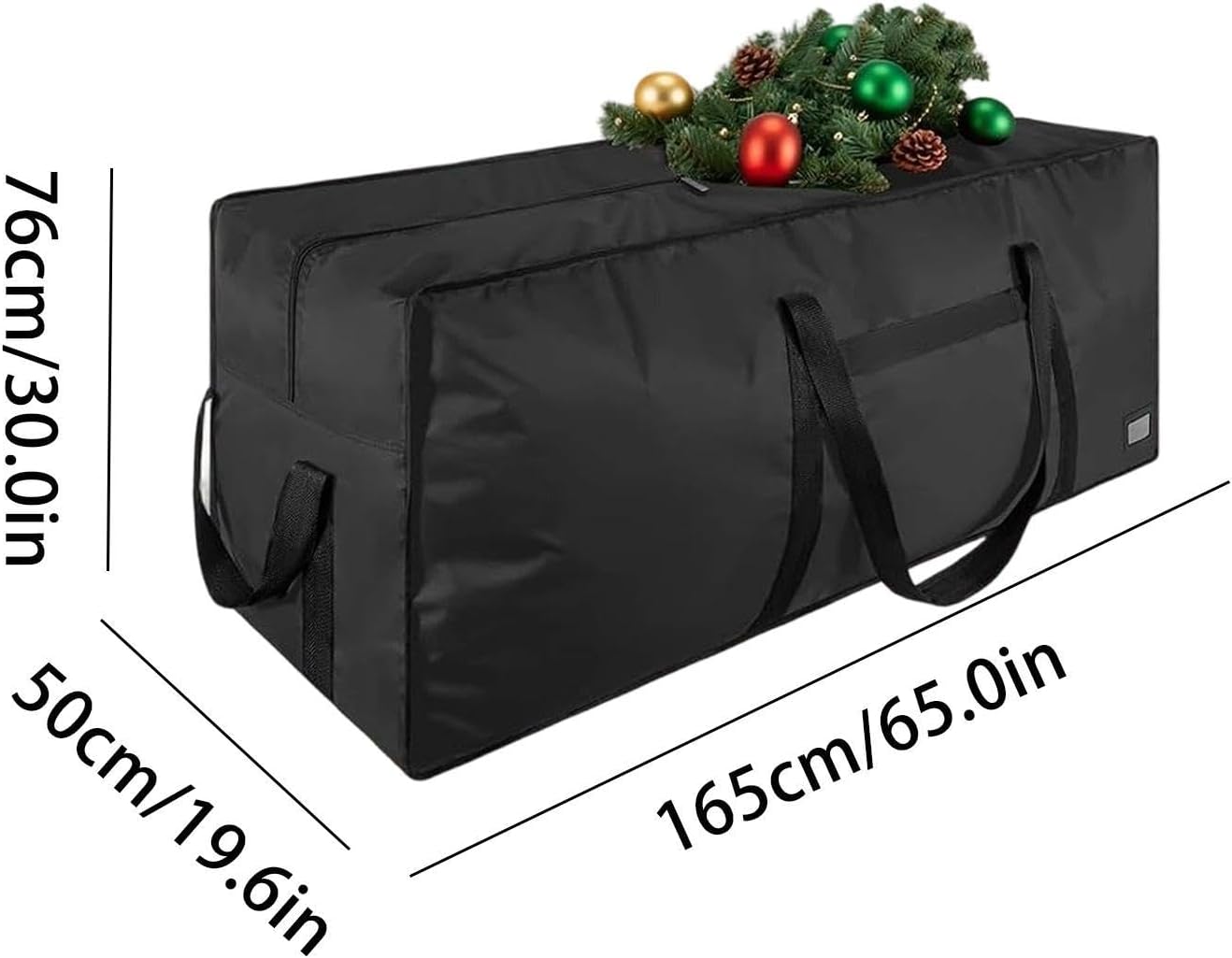 Christmas Tree Storage Bag, Wide Opening Container, Heavy Duty Carry Handle