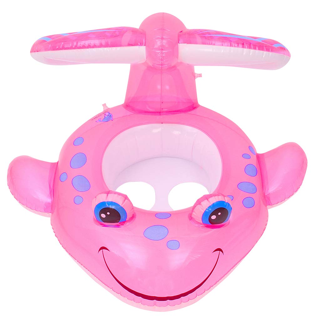 EOZY Anillo De Natación Flotador para Piscina para bebés,Flotador para Bebé con Asiento Forma de Fish, Inflable Anillo de Natación para Niños Edad 1 a 4 Años