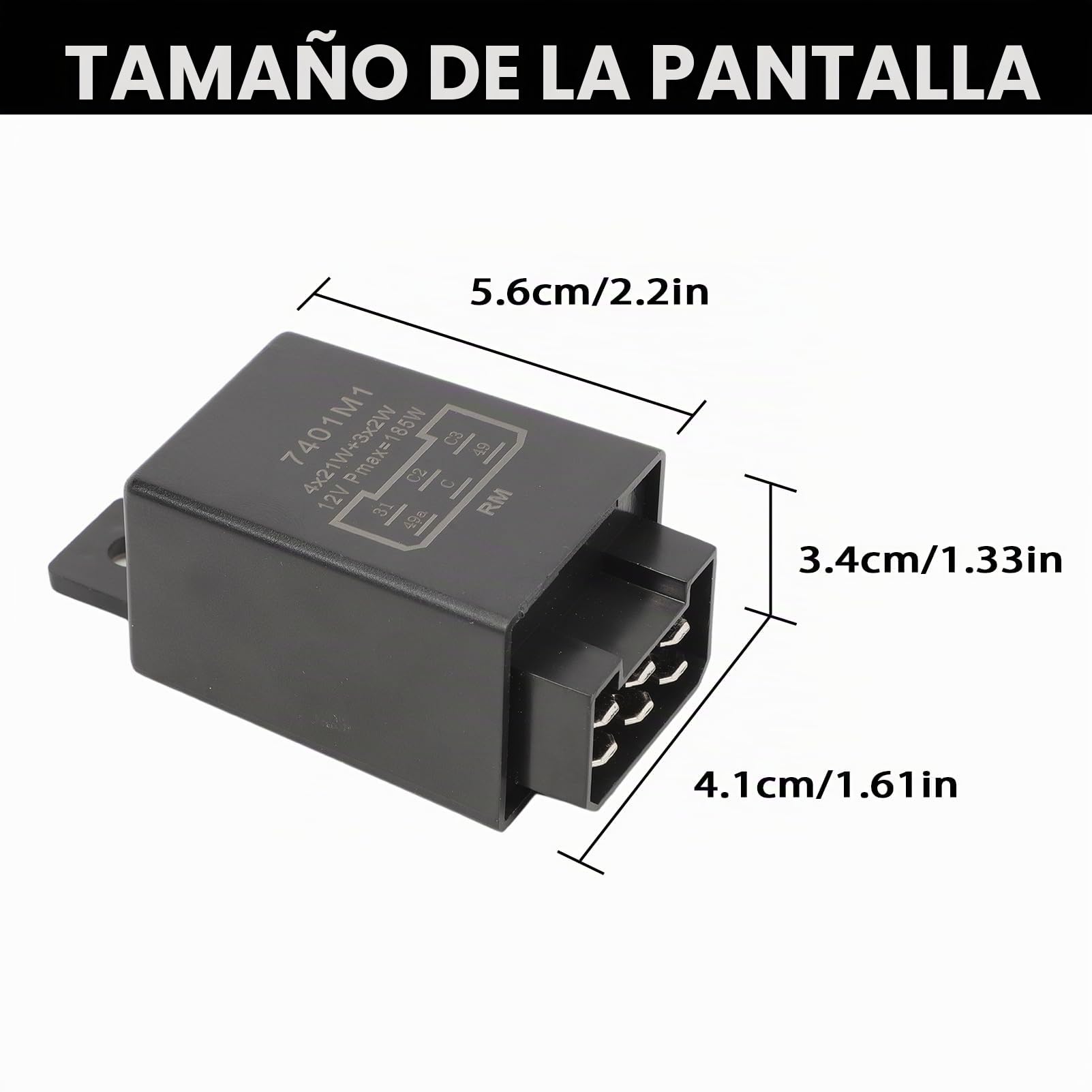Blinkrelais 6 pines 12 V 21 W 2 + 1 + 1 para Traktor Oldtimer Schlepper Pkws, Lkws & Baumaschinen Rele Intermitencia 0335200160 Steckmontage Kupferkontakt Normalerweise offen
