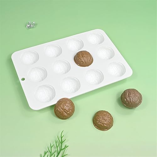 Miniatura 6 de Food Grade Silicone Mold, 12-Cavity Chocolate & Candy Making Tray For Baking, Dessert Mold