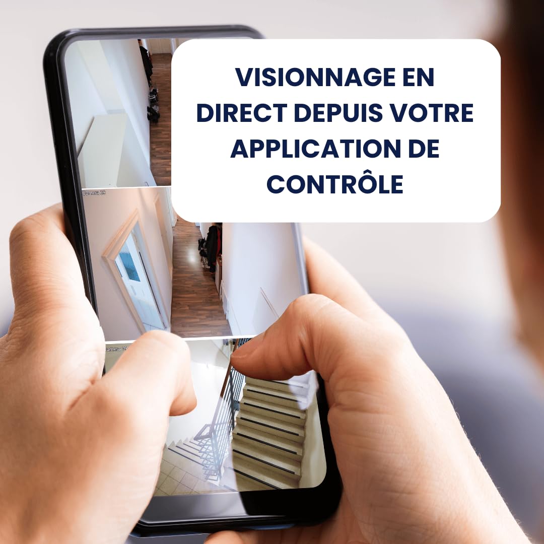Pack Alarme PA511Z - Système d'alarme Full 4G & Zigbee, Compatible Animaux, Qualité Professionnelle, Contrôle à Distance, Sirène extérieure, 2 Caméras, Compatible avec Amazon Alexa, Google Home