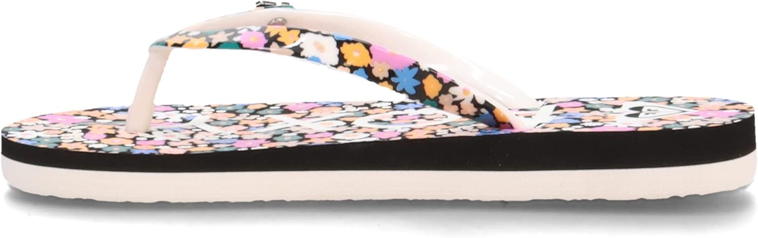 Roxy Girl's Pebbles VII (Little Kid/Big Kid) Black/Floral 13 Little Kid M