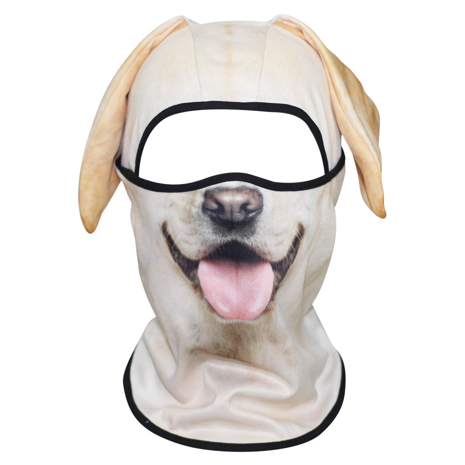 WTACTFUL 3D Animal Ears Balaclava, Breathable Face Mask for Halloween
