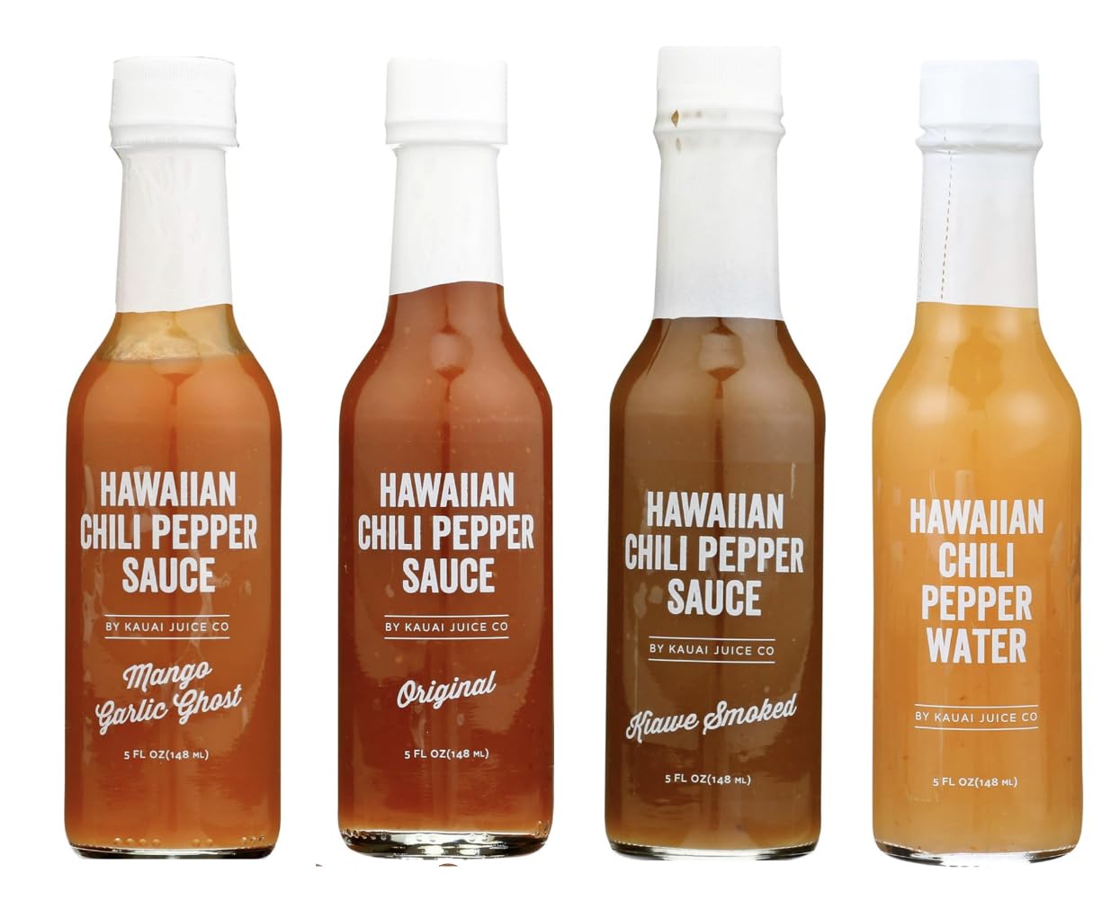Kauai Juice Hots Sauce 4 bottles variety