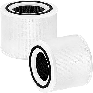Core P350 Pet Care H13 True HEPA Replacement Filter for Levoit Air Purifier 2-Pack Core P350-RF Filters 3-in-1