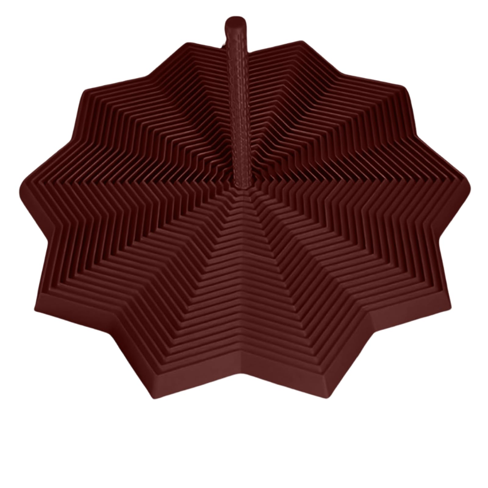 Fractal Sensory Fidget Star - 3D Printed Expanded Fractal Fidget Star with Handle,Stress Relief Hexagon Geometric Sensory Toy for Autism Anxiety for Adults (Brown, 17cm)