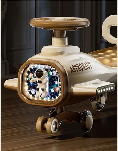 Miniatura 5 de Toy Cars Wiggle Car with Pedal, Ride On Toy Anti-Rollover with Music Silent Flashing Wheels Headlights(Blue)