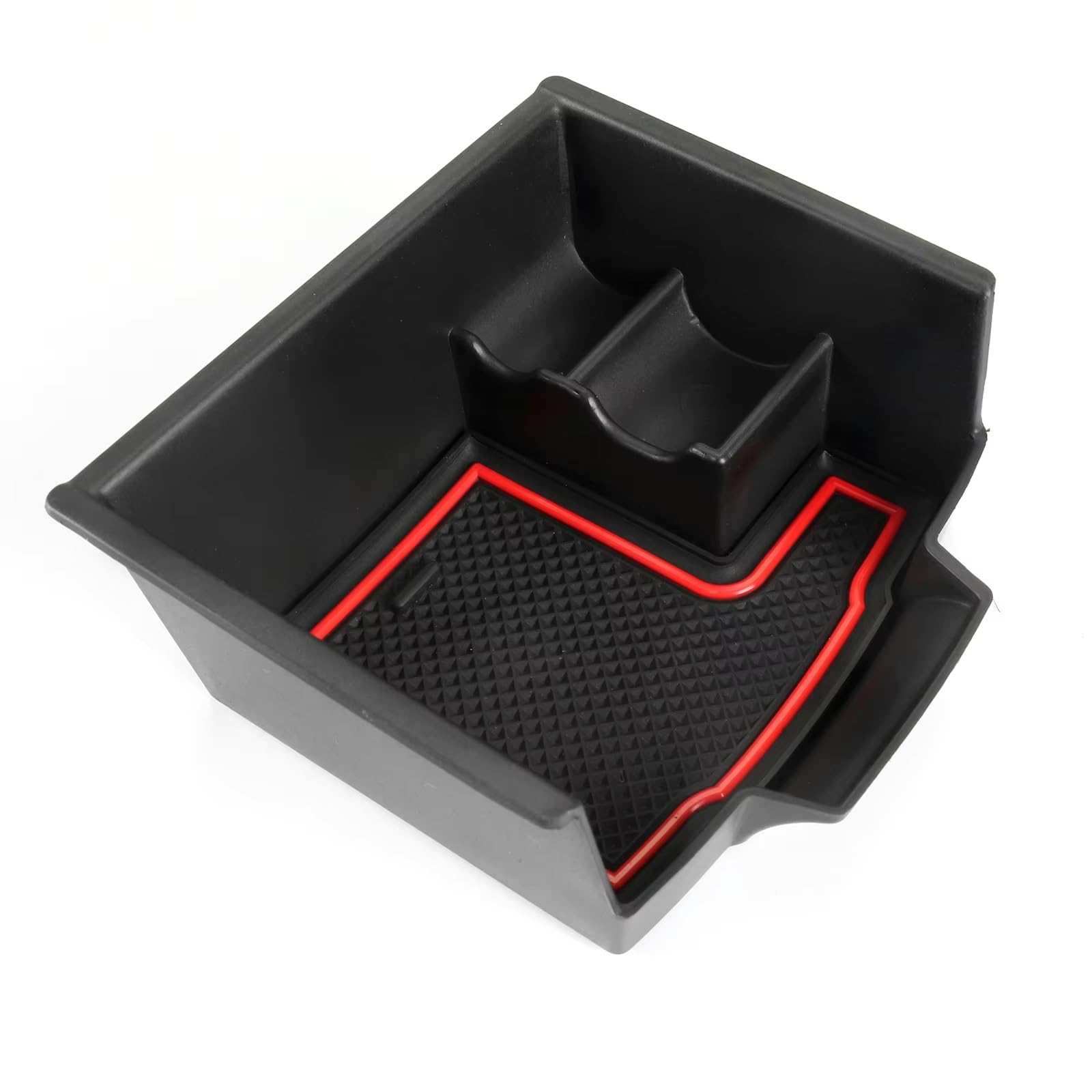 PSRRGZTM Stowing Tidying Compatible With Captur 2 2020 2021 2022 2023 2024 2025 Car Storage Box Central Control Container Auto Interior Accessories(Red)