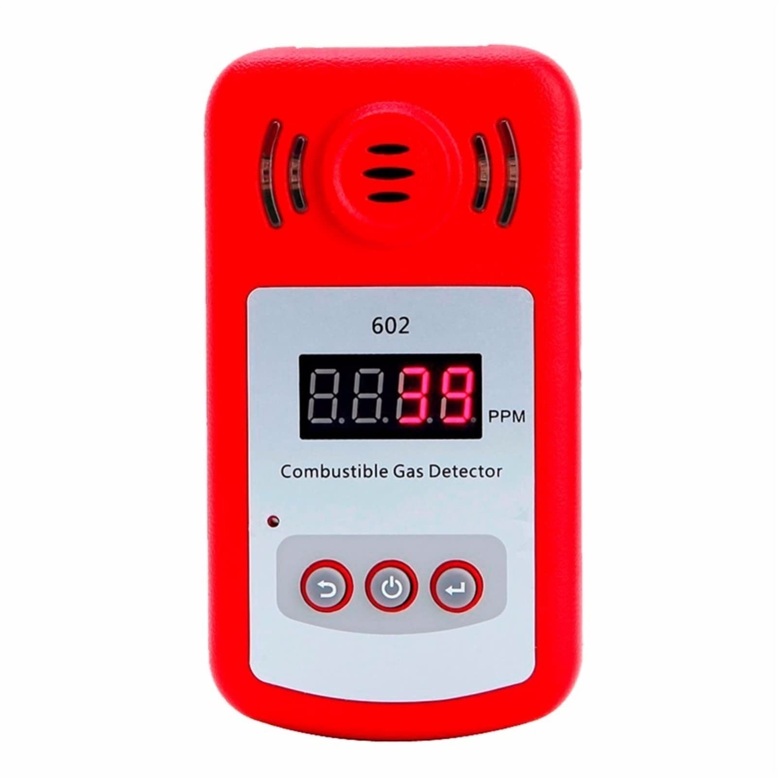 Llawqsm One Color Gas Detector, Come Portable Mini Combustible Gas Detector Analyzer Leak Tester With Sound And Light Alarm Gsm