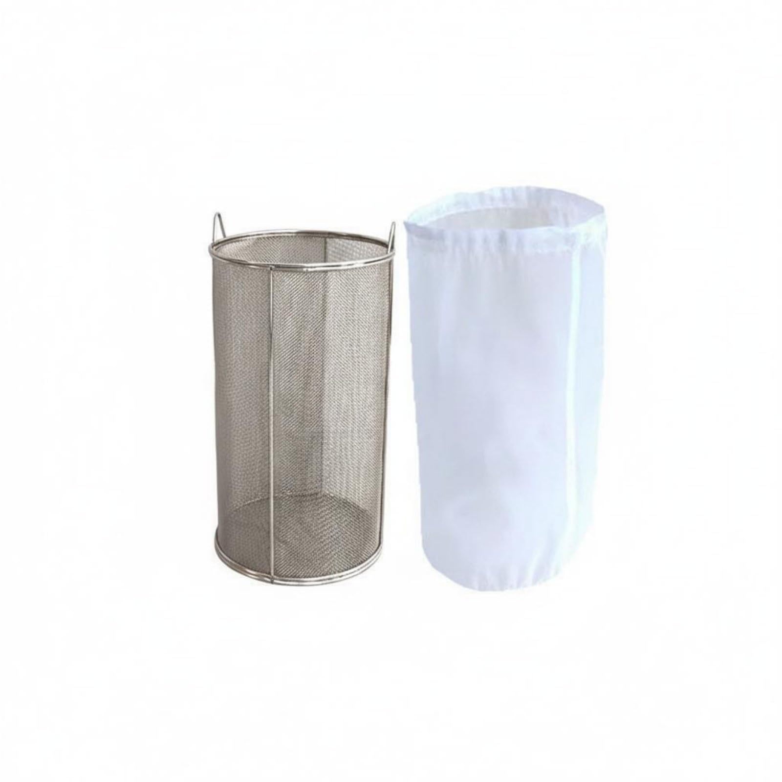 Colador de Acero Inoxidable Cesta Cilíndrica con Estructura Sólida Malla Fina para Procesos de Fermentación Profunda Adecuada para Filtrado de Bebidas, 16CM, size to 3