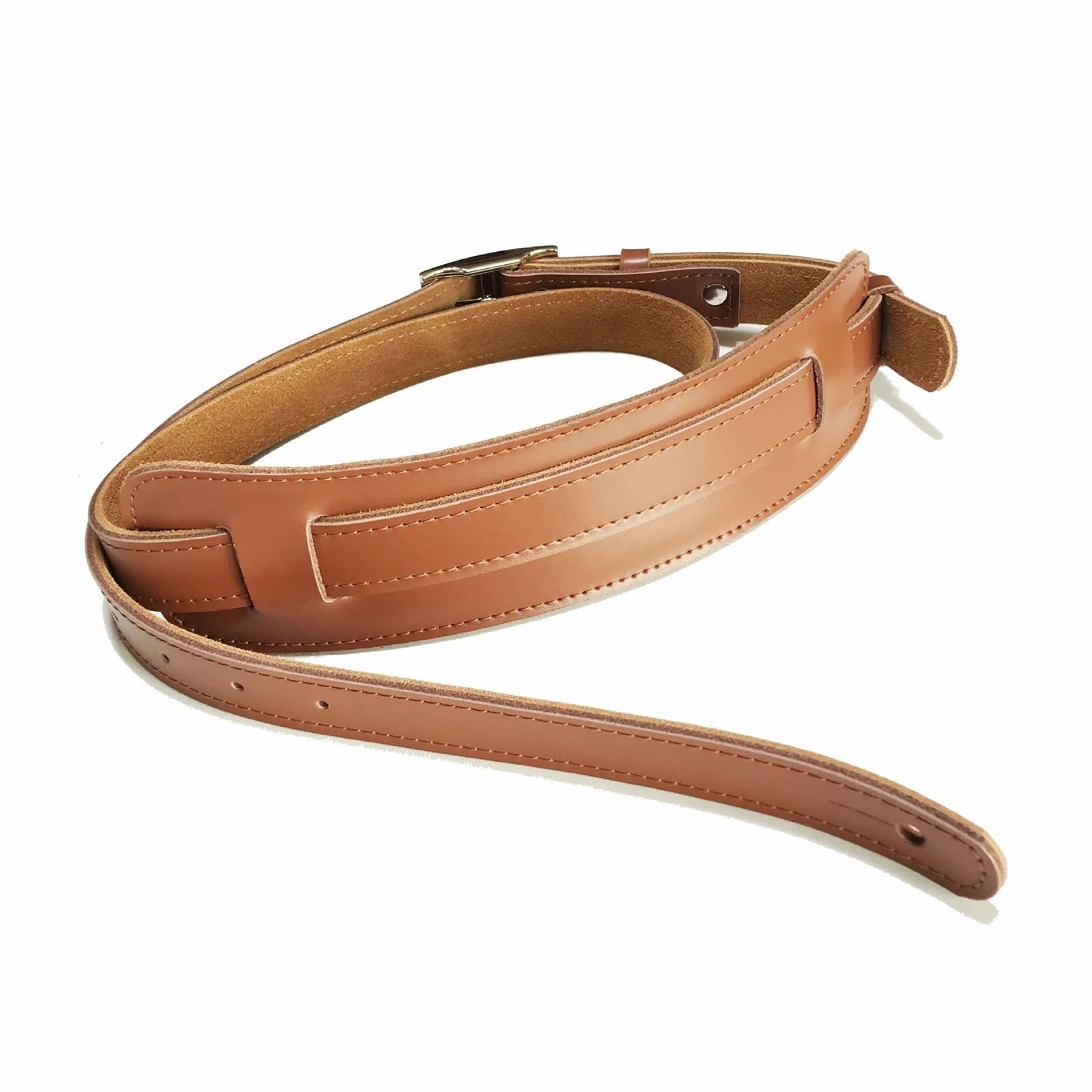 Correa de cuero ajustable for hombrera guitarra acústica, eléctrica y folk Para Guitarras Bajas