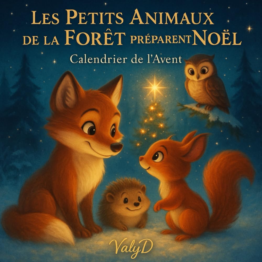 LES PETITS ANIMAUX DE LA FORÊT PRÉPARENT NOËL: Calendrier de l’Avent