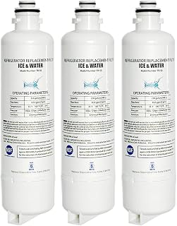 BORPLFTR50 Replacement, Compatible with Bosch Ultra Clarity Pro Water Filter BORPLFTR50, 11025825, 12028325, WFC100MF, B36CT80SNS, B36CL80ENS (3-Pack)