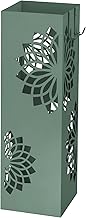 Baroni Home Modern Design Umbrella Stand Metal Umbrella Stand with Mandala 2 Hooks and Removable Draining Tray 16 x 16 x 49 cm Green