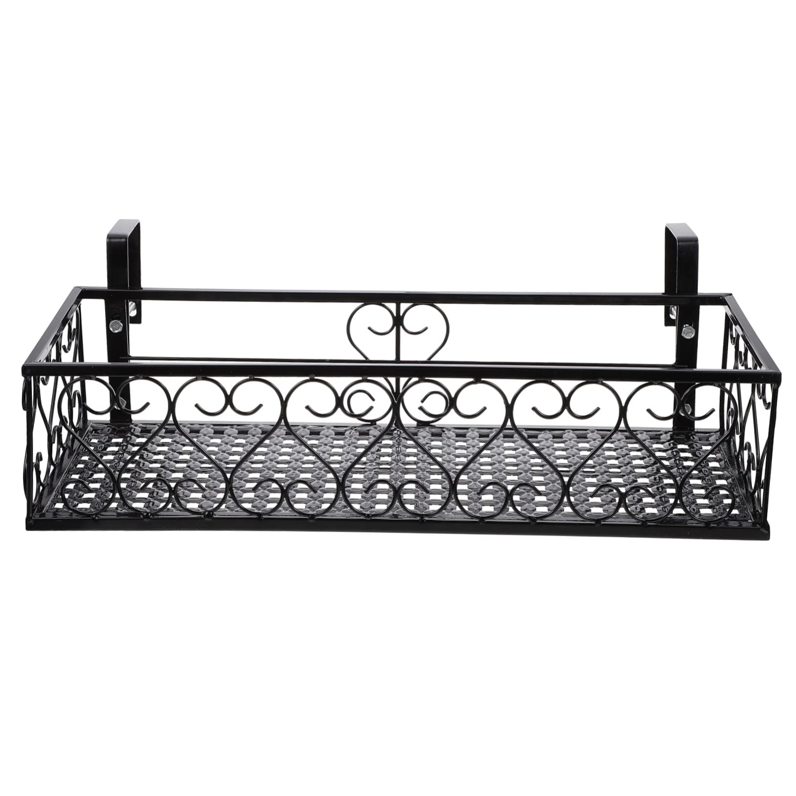 DECHOUS 1Pc Hanging Flowerpot Rack Stylish Railing Plant Pot Holder for Balcony Fence Space Saving Design Easy to Install for Miniature Plants Succulents