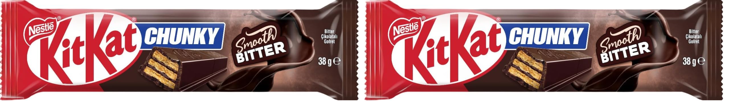 Nestlé Kitkat Chunky Bitter Çikolatalı Gofret 38 Gram (2 paketi)