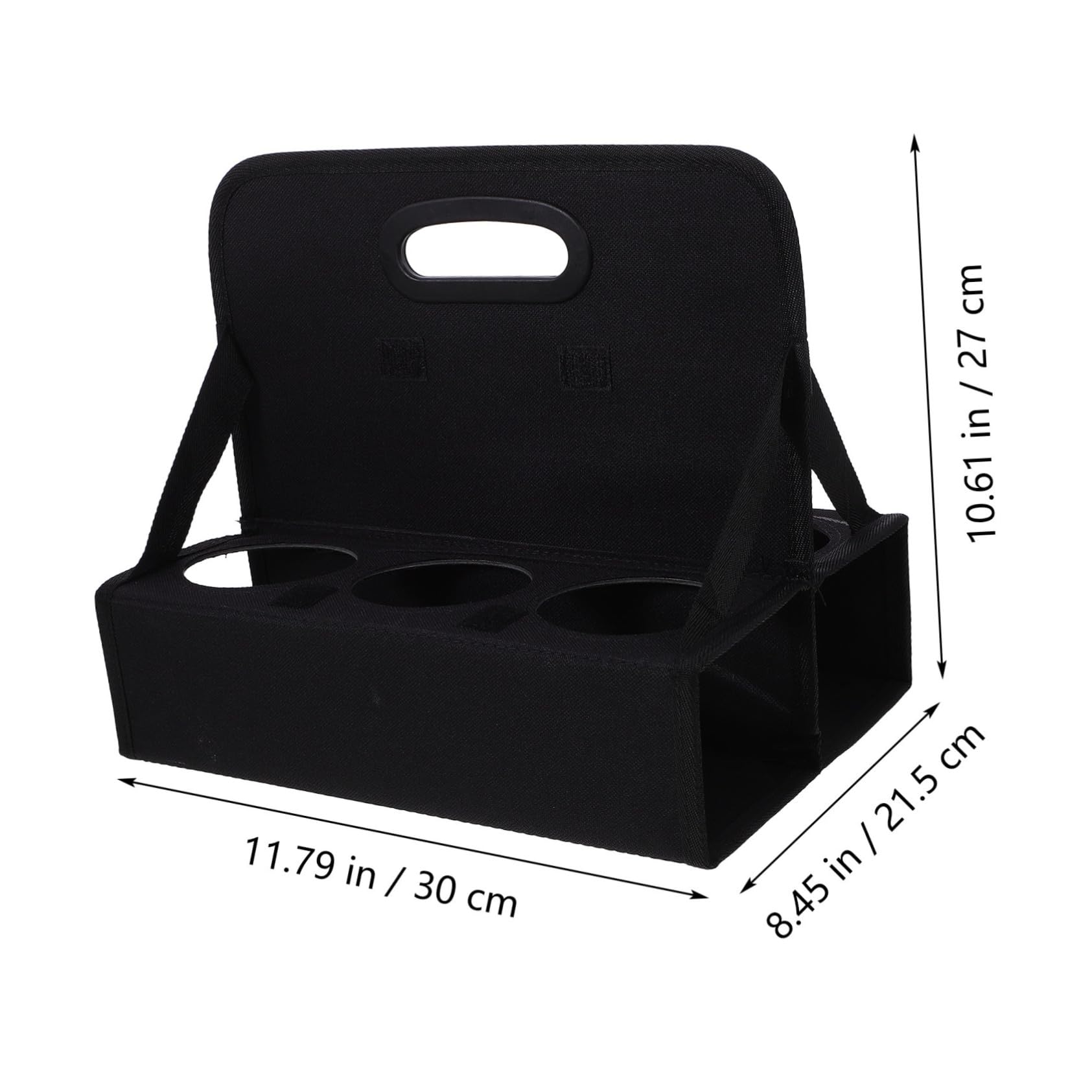 FELTECHELECTR Reusable Coffee Carrier Tray with Handle Foldable Insulated Cup Holder for Takeaway Drinks Beverage Carrier for Home Coffee Shop and Travel