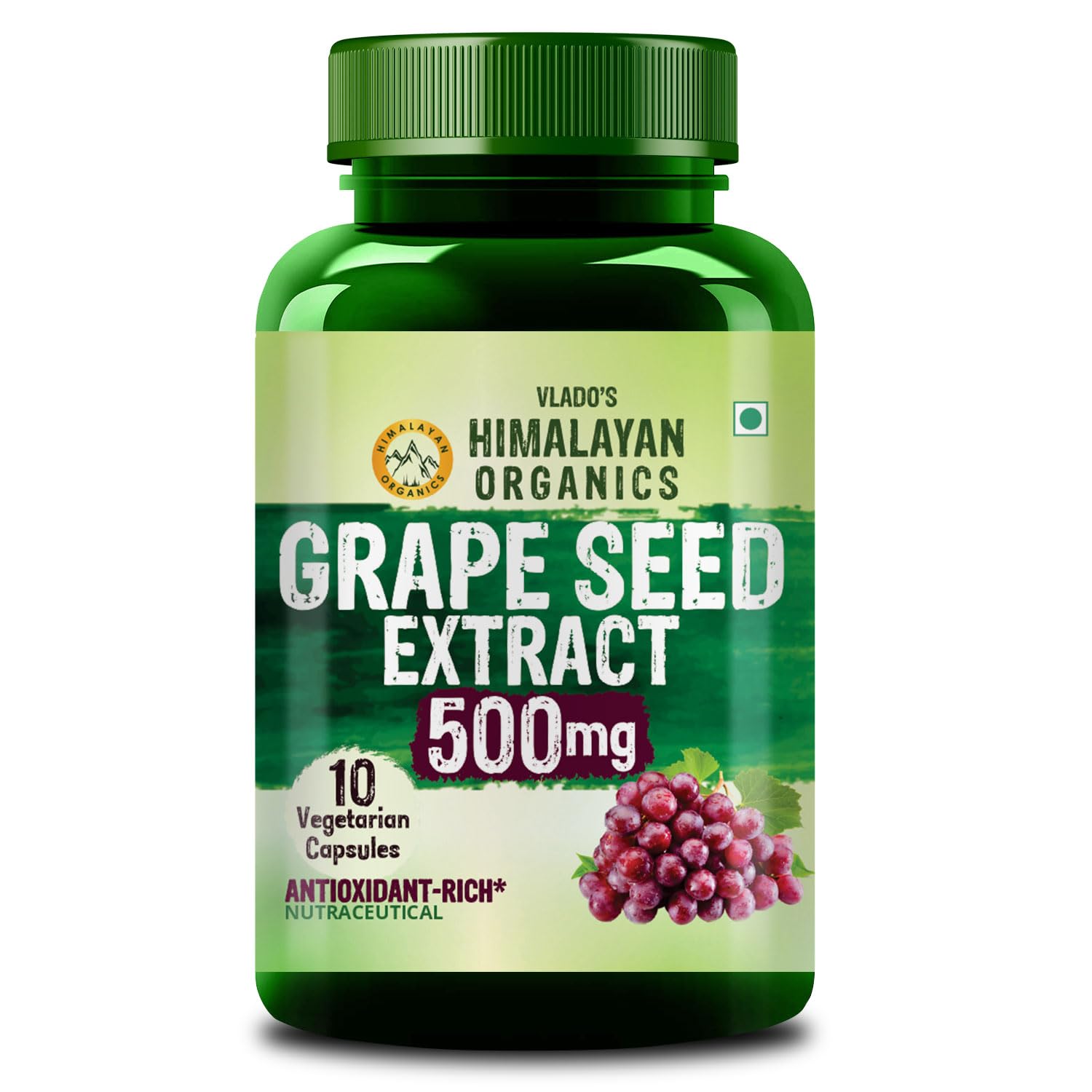 Vlado’s Himalayan Organics Grape Seed Extract 500Mg Antioxidant Supplement | Healthy Cholesterol Level | Boost Immunity | Promote Healthy Hair And Skin - Small Pack-image-36