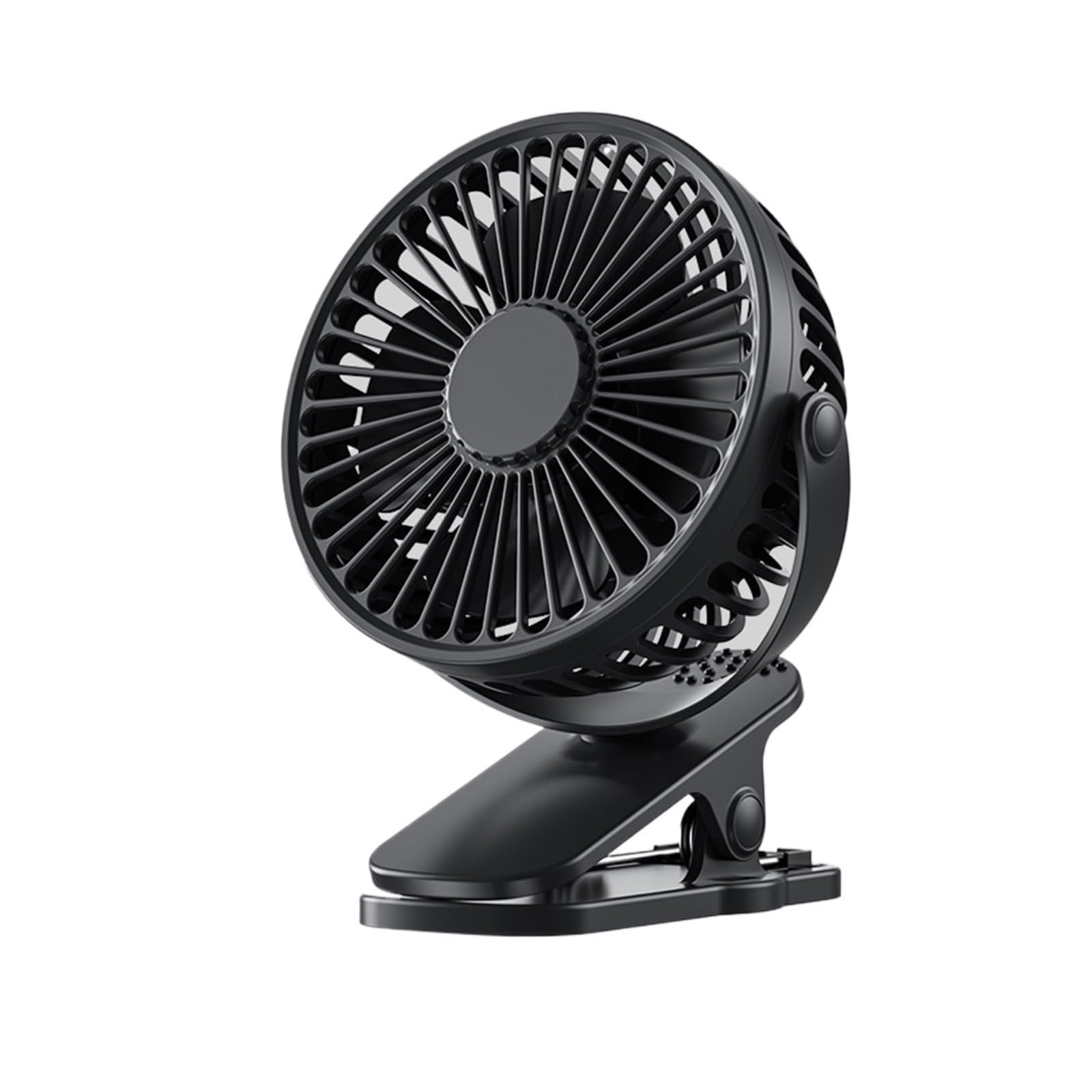 Portable Mini Hand Clip Fan USB Charging Quiet Desktop Electric Student Dormitory Small Cooling Ventilador Fans Airflow Comfort Refreshing Breeze(Black no Battery)