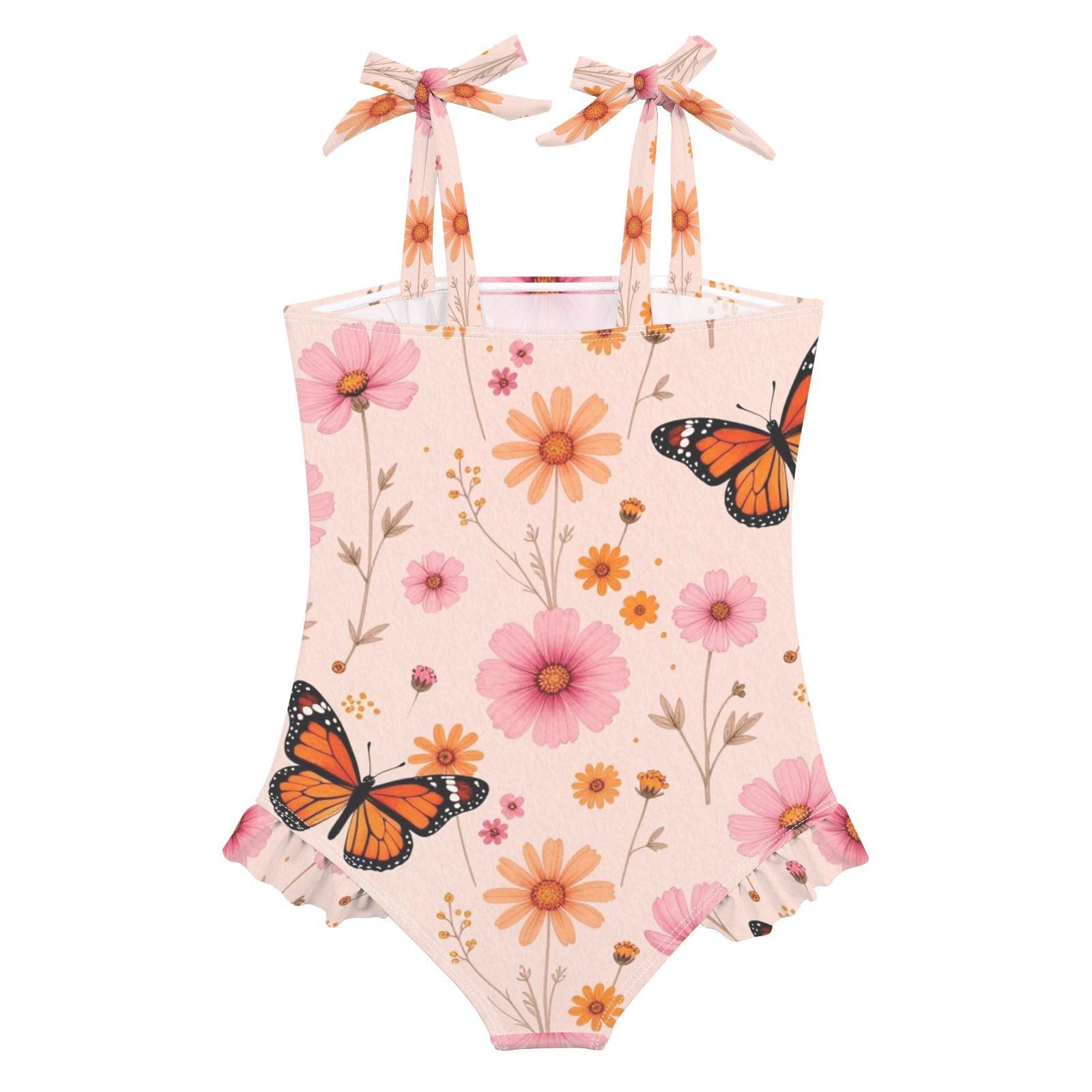 FRODOTGV Costume da bagno intero da bambina, ad asciugatura rapida, anti-rash guard, da spiaggia, per bambine