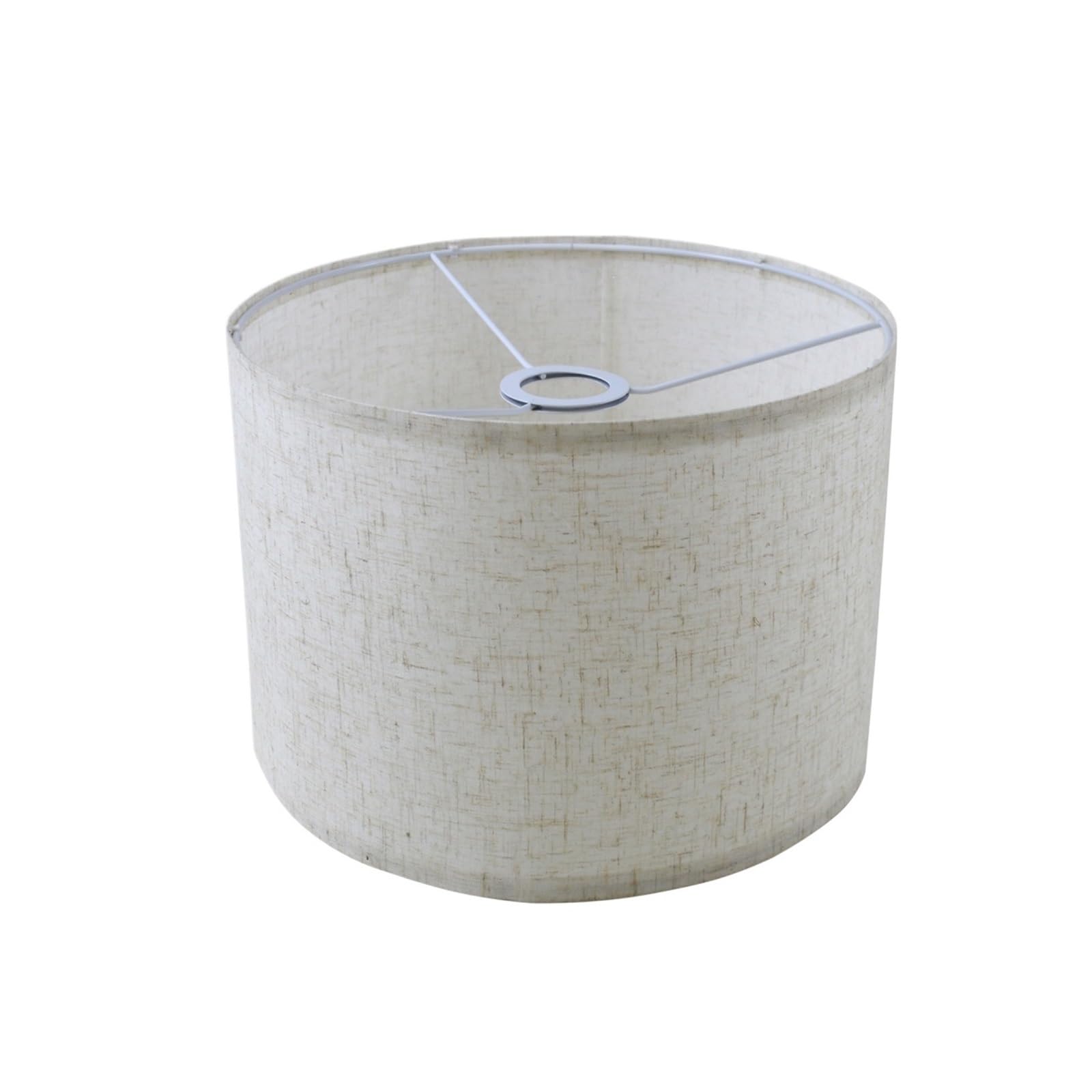 Rgoemhj 300Mm Line Lamp Shades Linen Round Shade For Lamp