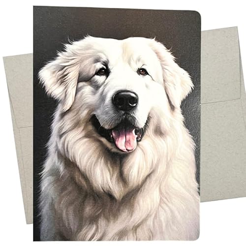 Whitman and Daughter Great Pyrenees Card (v~AJ[h1A5X7C`) hbOJ[h  aA肪ƂAȂ̂ƂlĂ悤Ȃ@ - 819