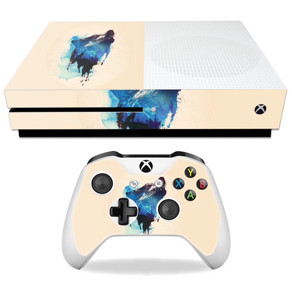 Pellicola Protettiva Adesiva Per Xbox One - Design Lupo - Wrap In Vinile