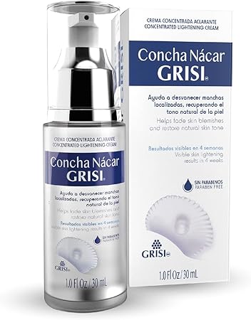Concha Nácar GRISI Serum Facial, 30 ml, Recupera el tono de tu piel, Resultados visibles en 4 semanas
