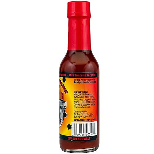 Miniatura 2 de Mad Dog 357 Salsa picante, hecha con 3 millones de extracto de pimienta Scoville, 357,000 Scoville, 5 onzas.