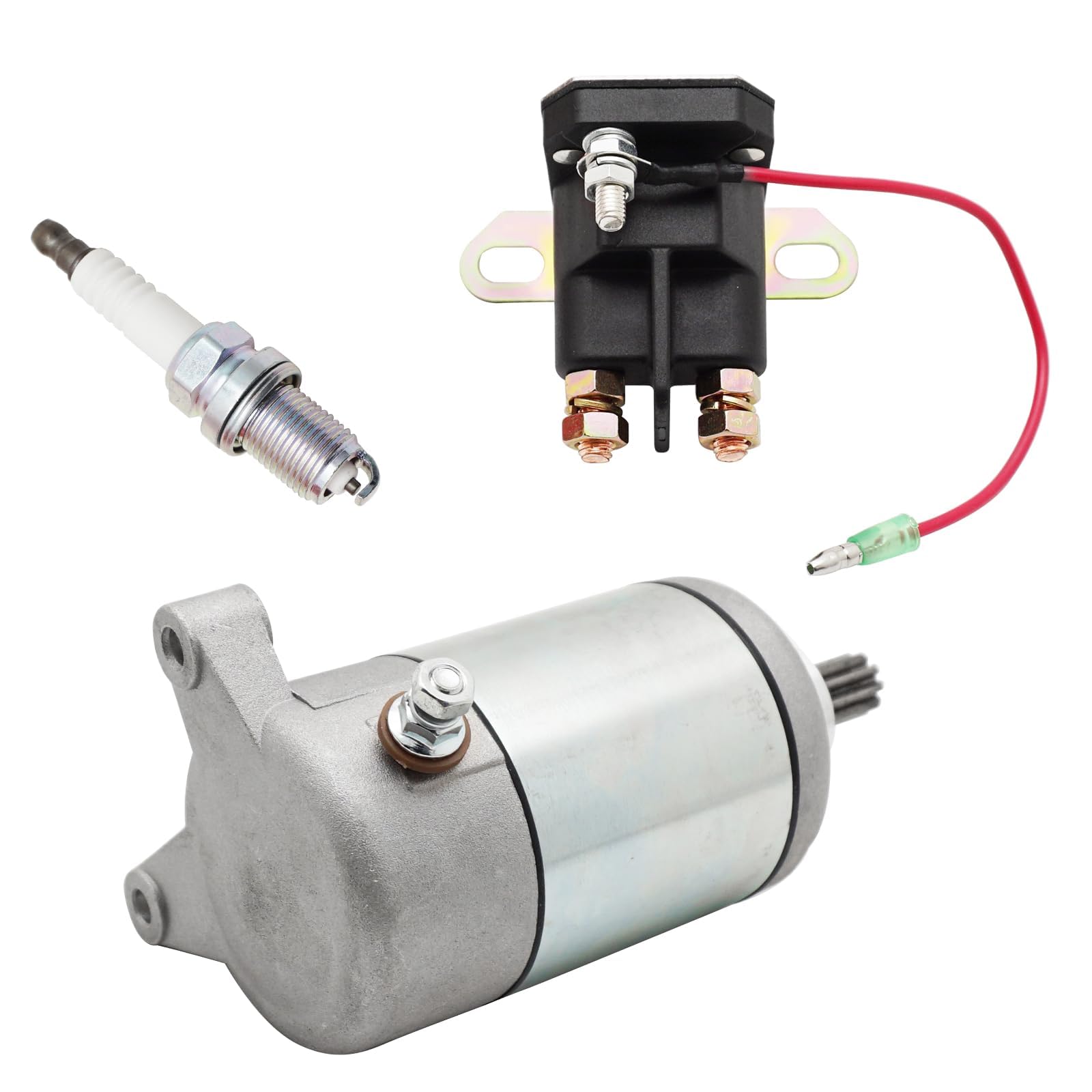 Motor de arranque & Relé & Bujía para Polaris Sportsman 500 400 335 Scrambler 500 Trail Boss 330 325 Magnum Ranger 500 425