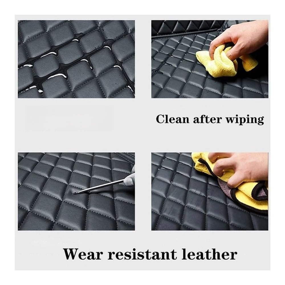 Generico Set tappetini Tappetini Auto per Grand per Punto per Project 199 2005~2009 3 Porte Tapetes para Carro Alfombrillas Coche per Accessori Tappeto tappetti(Cherry,Left)
