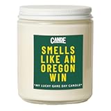 Smells Like an Oregon Win Candle - Football Themed Gift for Dad or Son &lpar;Iced Vanilla Woods&rpar;