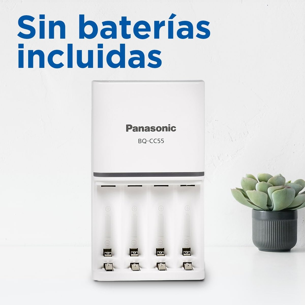 eneloop SmartPlus. Cargador para 1 a 4 pilas AA/AAA Ni-MH con 10 funciones de seguridad.