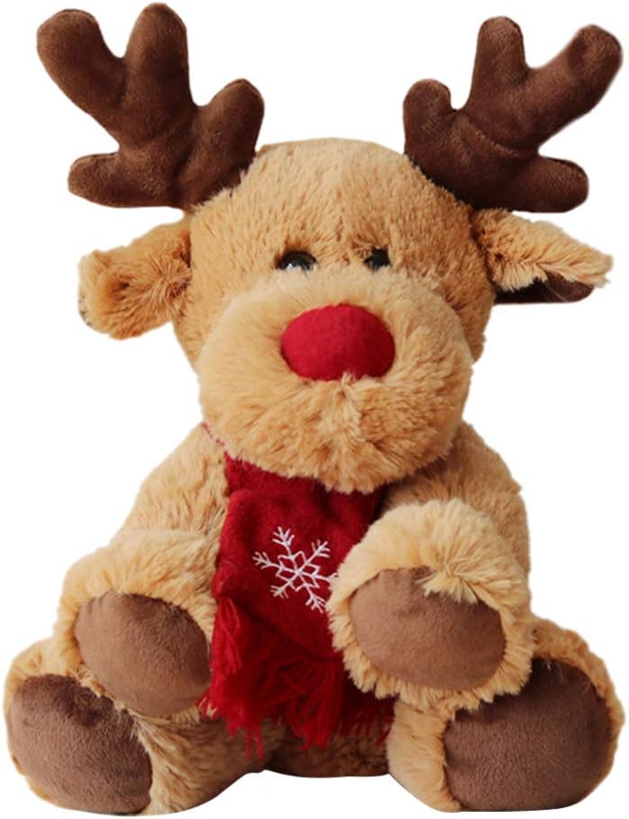 Toyvian Reindeer Stuffed Plush Toy Christmas Stuffed Animal Toy 29cm