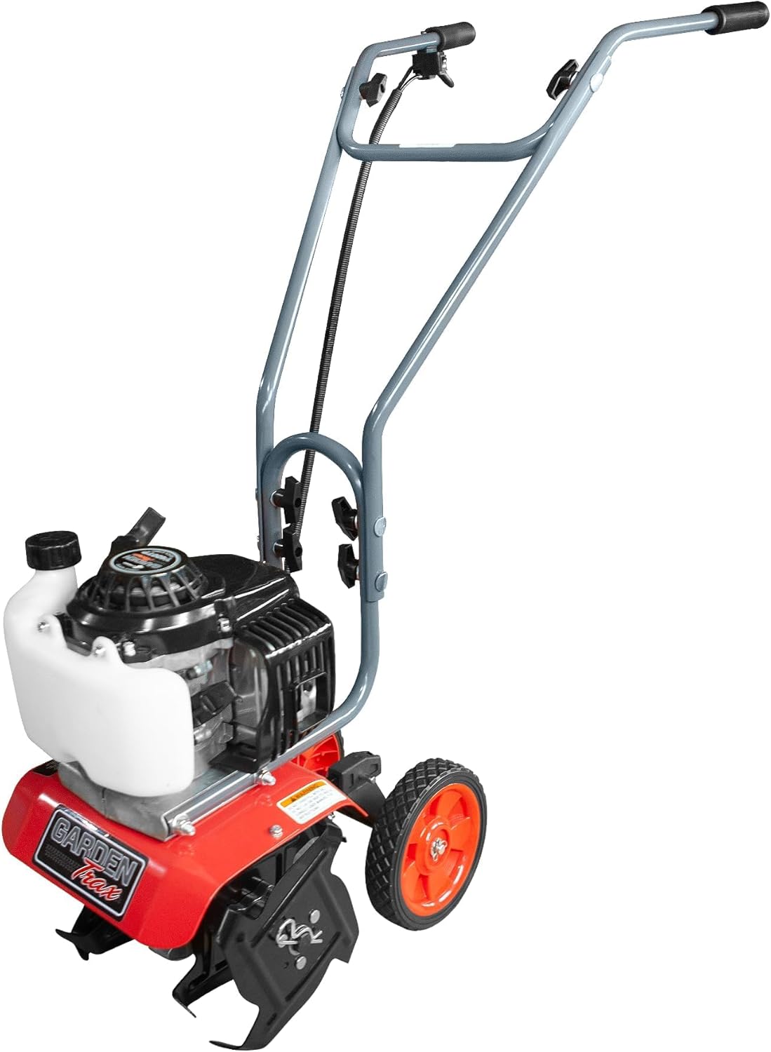 GardenTrax Upgraded 4-Cycle Tiller Mini Cultivator w/Adjustable Wheels