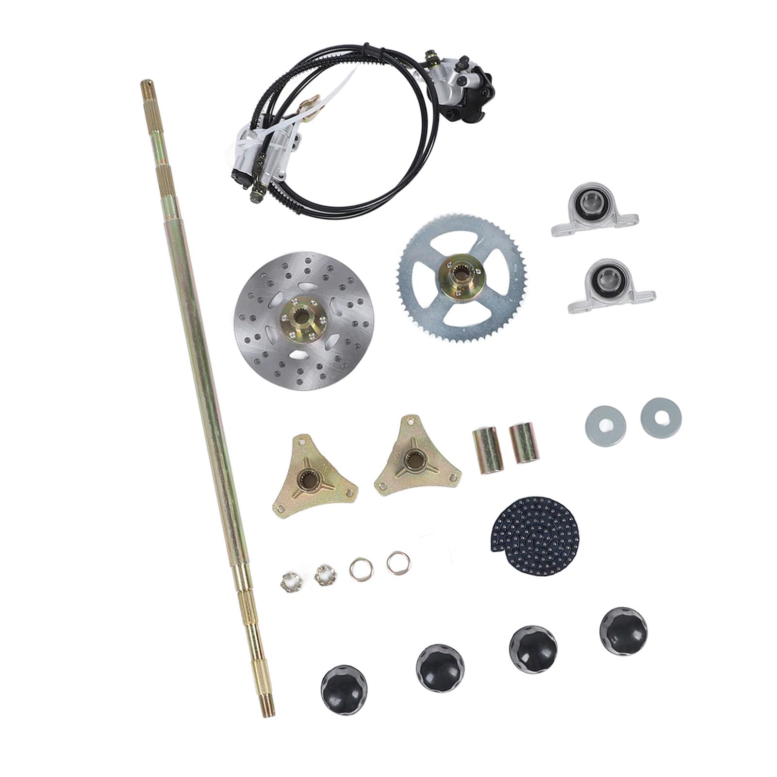 Kit de Montaje de Eje Vivo Trasero Go Kart de 29 Pulgadas, Quads ATV de Alto Rendimiento, Mejora Material Metálico Duradero
