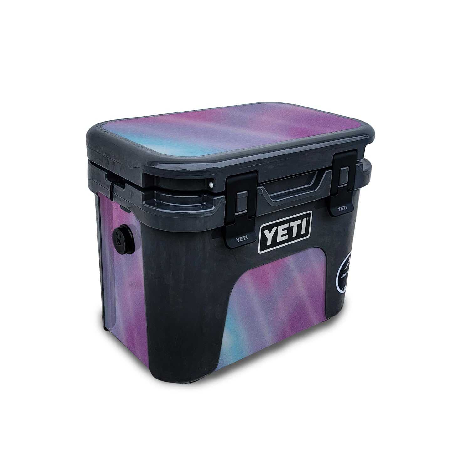 Glossy Glitter Skin Compatible with Yeti Roadie 15 Hard Cooler - Purple Fog - Premium 3M Vinyl Protective Wrap Decal Cover - Easy to Apply | Crafted in The USA by MightySkins