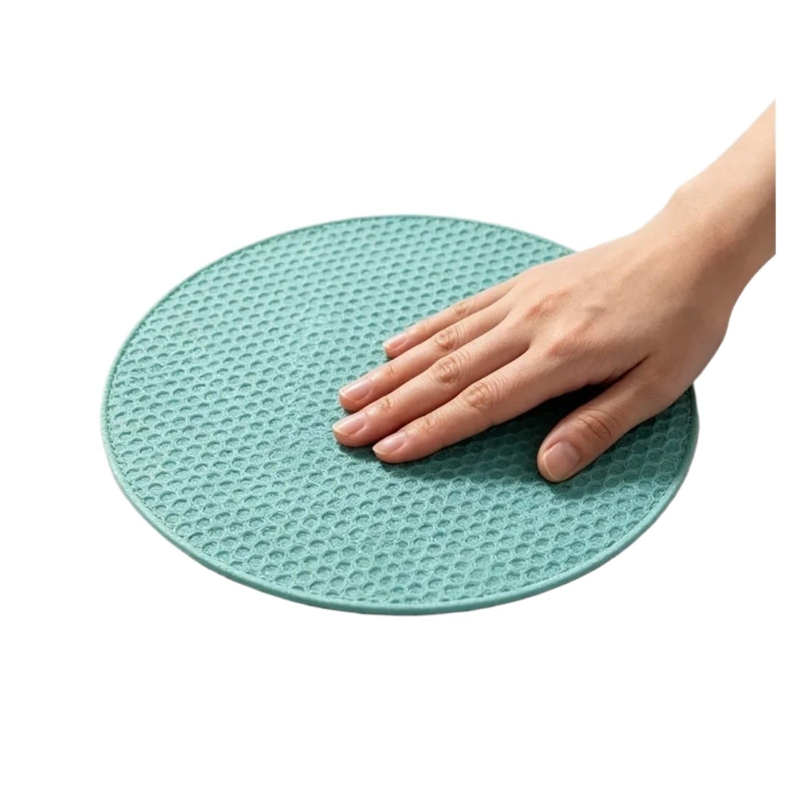 6pcs Round Heat-Resistant Non-Slip Trivet Set, Pot Holder & Cup Coaster for Kitchen Table For Kitche
