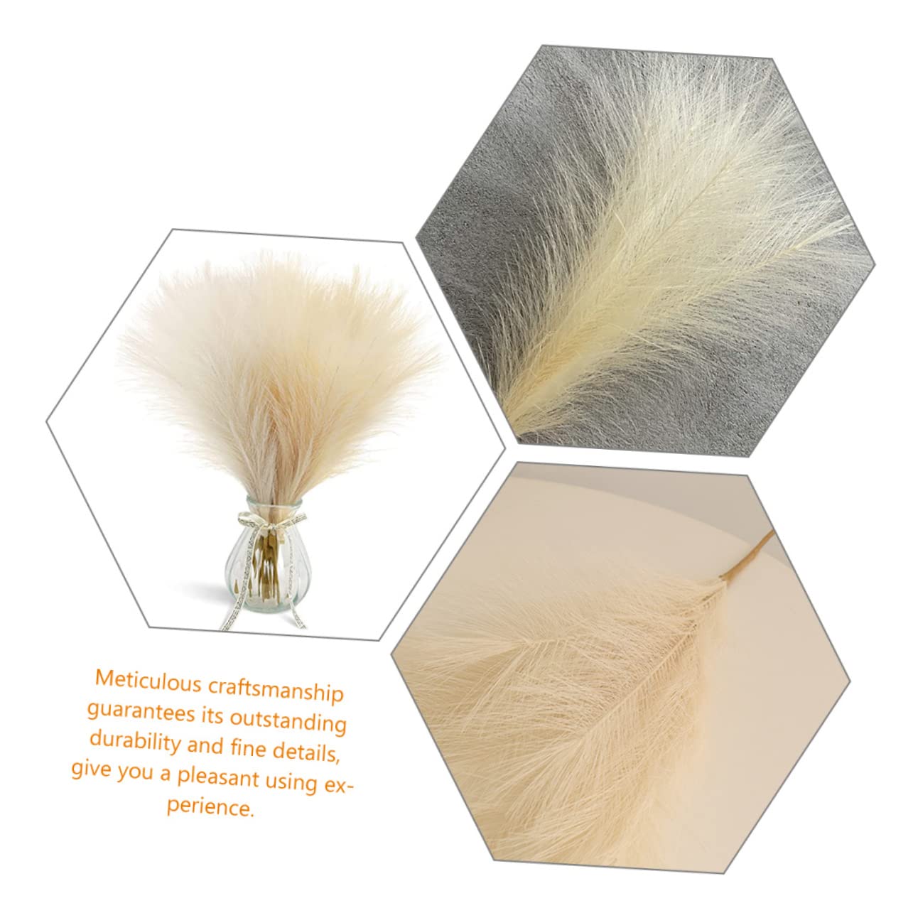 Alipis 5 Sätze Künstliche Pampas Stängel Hohe Für Hochzeit Und Zuhause Langlebig Realistisch Aus Hochwertigem Material Für Fotohintergründe Und Feierlichkeiten 2 Stücke * 5