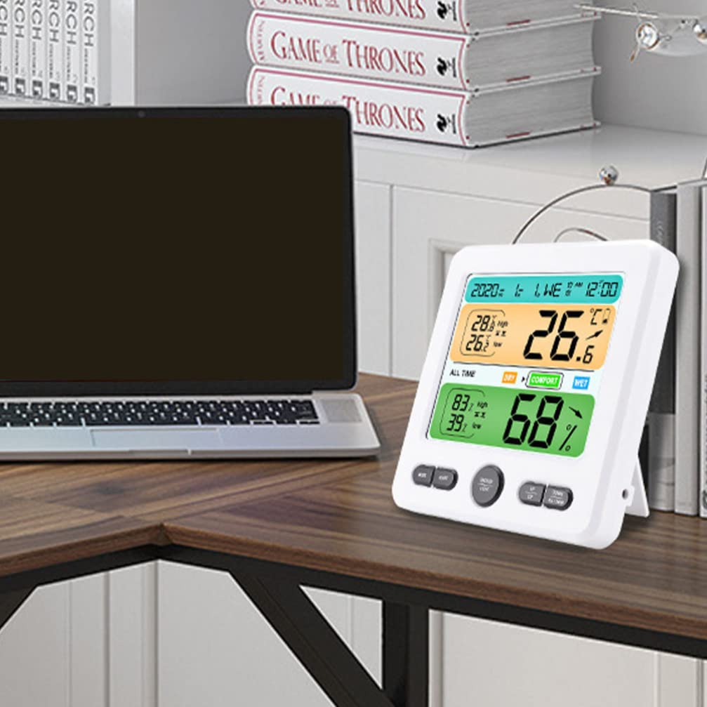 LIFKOME Digitales Hygrometer Innen mit Thermometer für Zuhause Tischthermometer Hygrometer Präzises Raum-hygrometer für Kinderzimmer und Wohnräume Elektrisches Heimwerkerwerkzeug