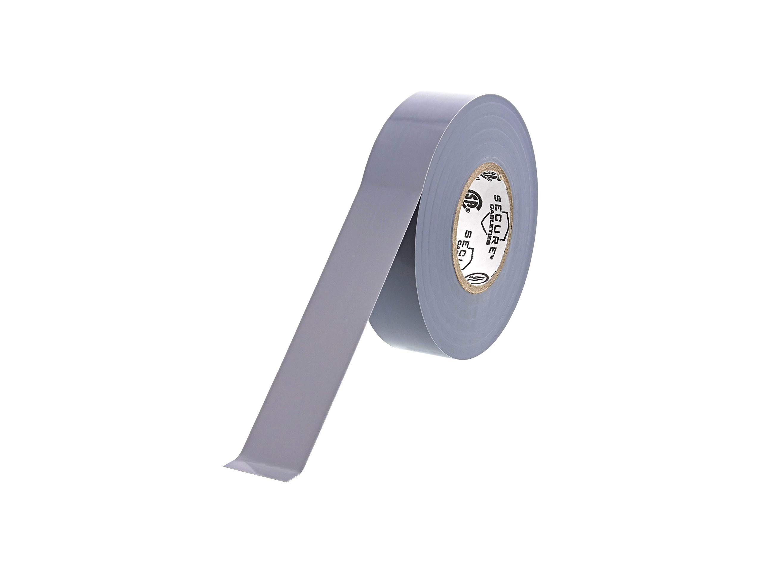 Secure Gray Electrical Tape 3/4 Inch x 66 Feet - Single Roll