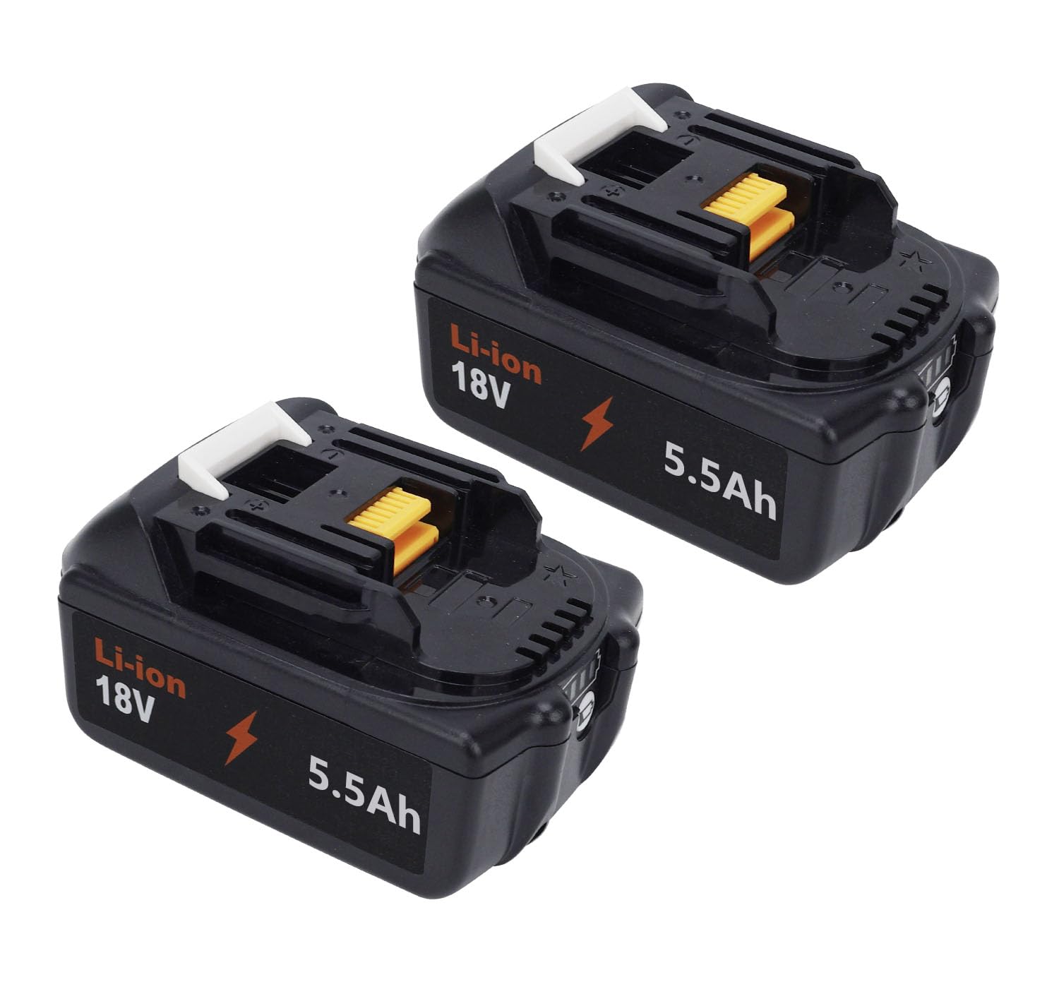Lot de 2 compatibles 18 V/5,5 Ah - Parfait pour la maison (PO-a2)
